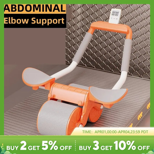AB Roller Wheel Automatic Rebound Abdominal Muscle Training Push-Up Abdominal Roll Elbow Flat Plate Home Fitness Exercise